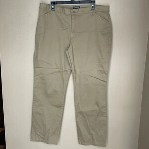 Lee Relaxed‎ Fit Straight Leg Mid Rise Tan Pants